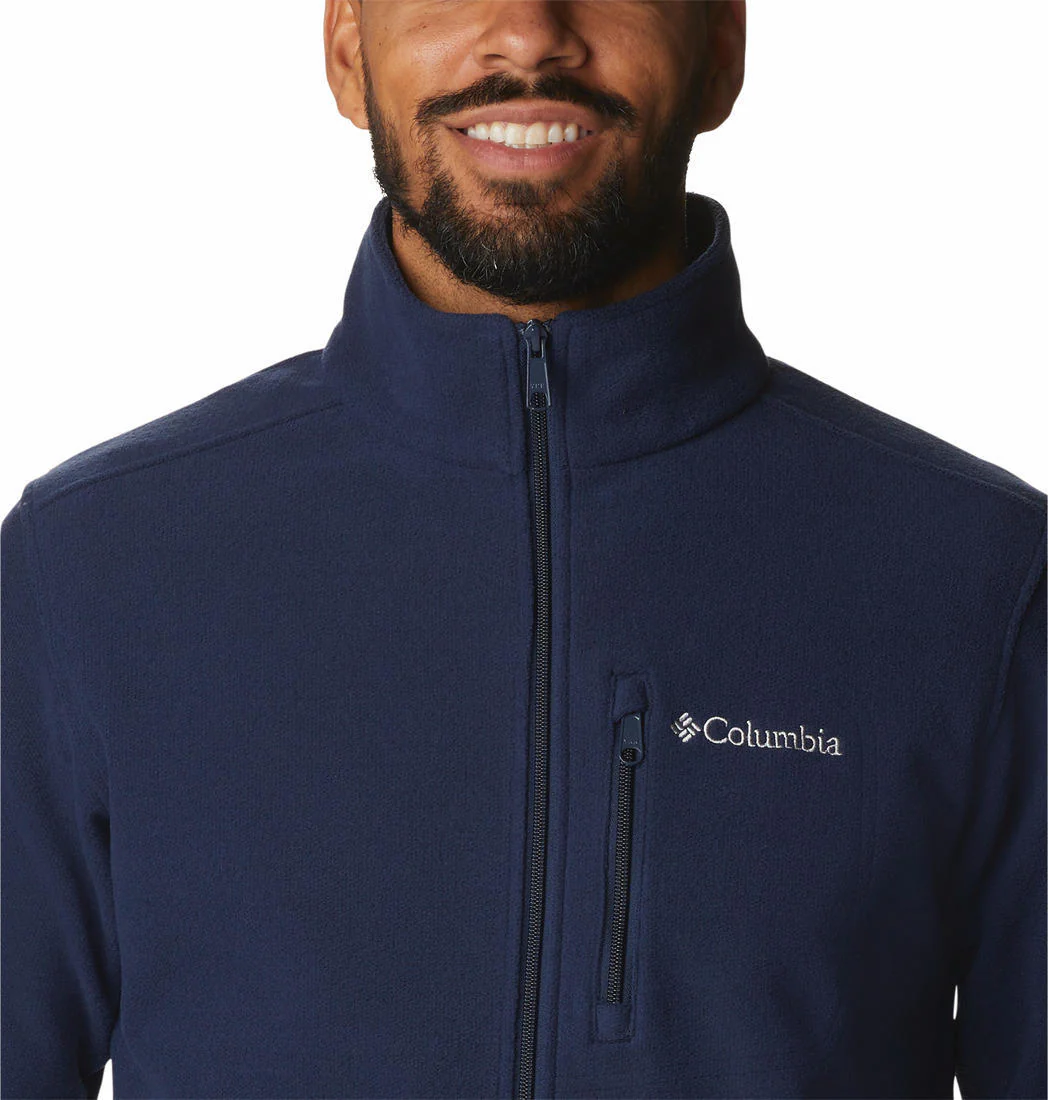 Columbia Men Blue Hot Dots III Full Zip Fleece - Image 7