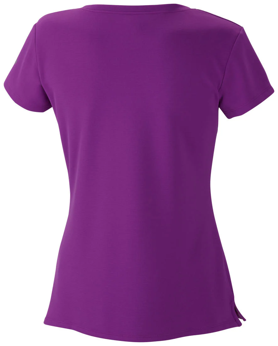 Columbia Women Purple Innisfree Short Sleeve Shirt - Image 2