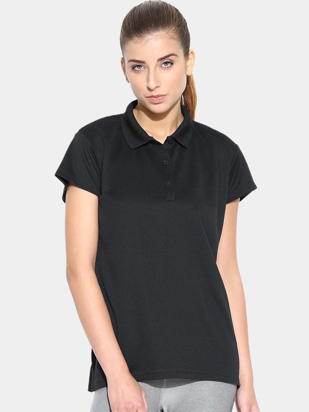 Columbia Women Black Innisfree SS Polo (Sun Protection) - Image 5
