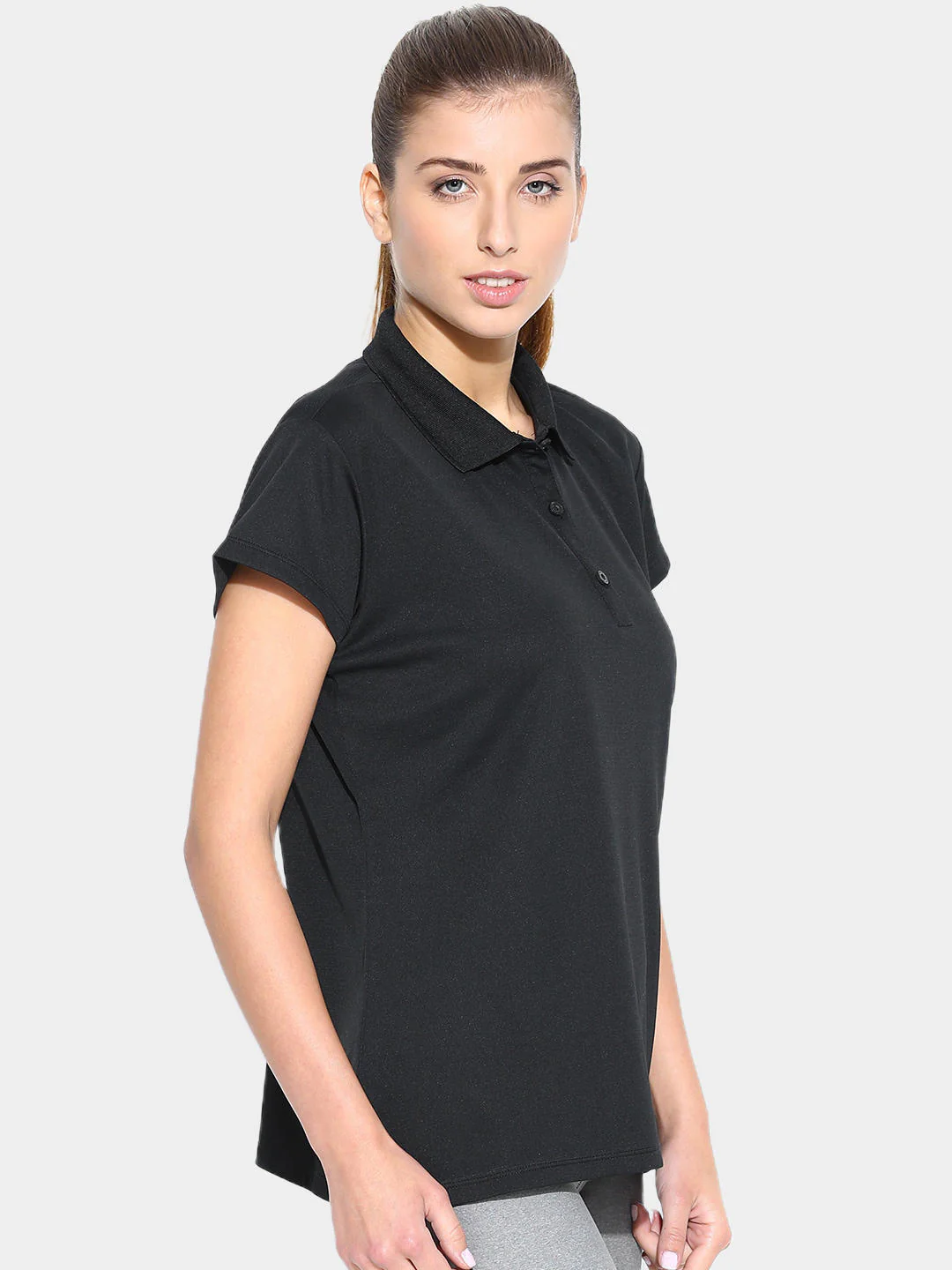 Columbia Women Black Innisfree SS Polo (Sun Protection) - Image 7