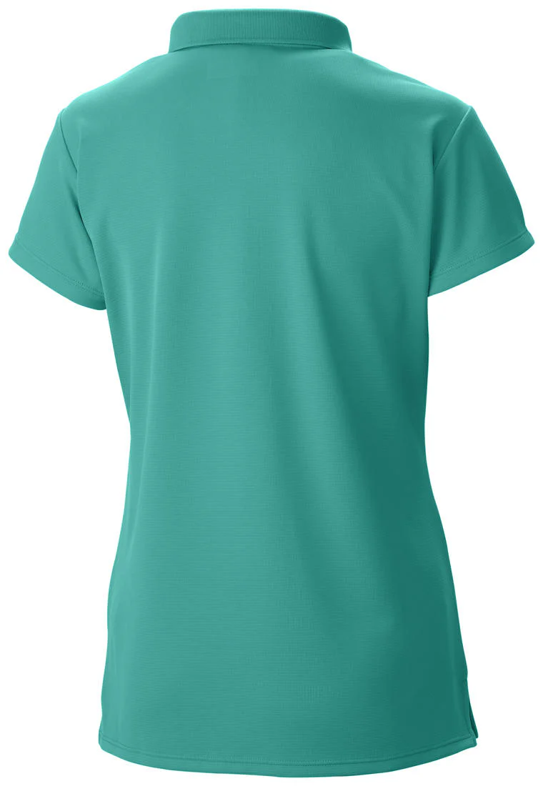 Columbia Women Green Innisfree SS Polo (Sun Protection) - Image 2