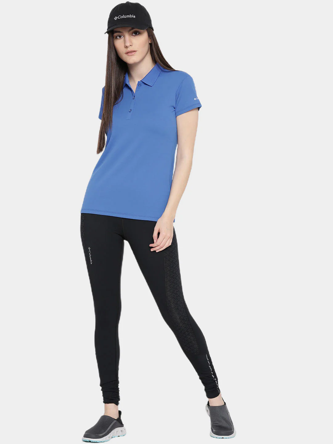 Columbia Women Blue Innisfree SS Polo (Sun Protection) - Image 4
