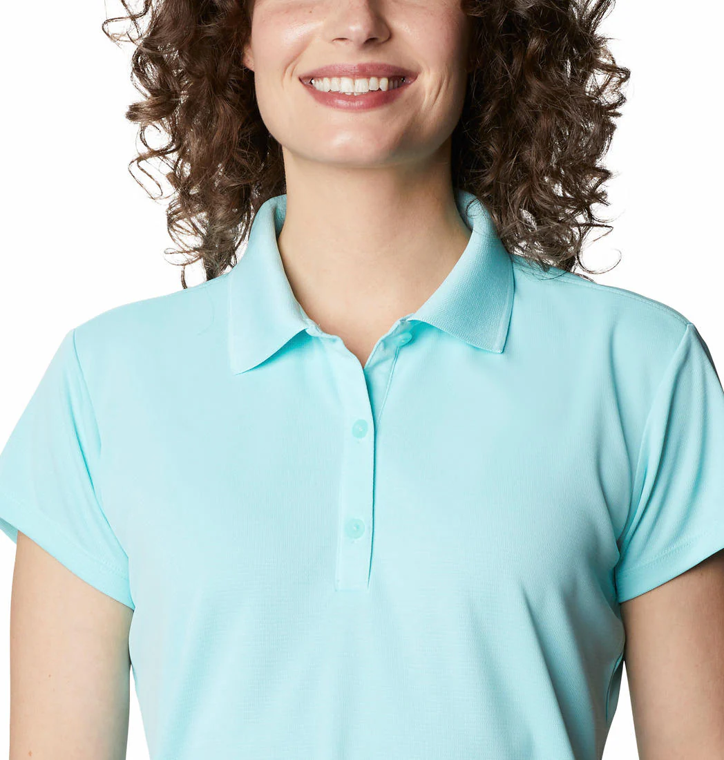 Columbia Women Blue Innisfree SS Polo (Sun Protection) - Image 2