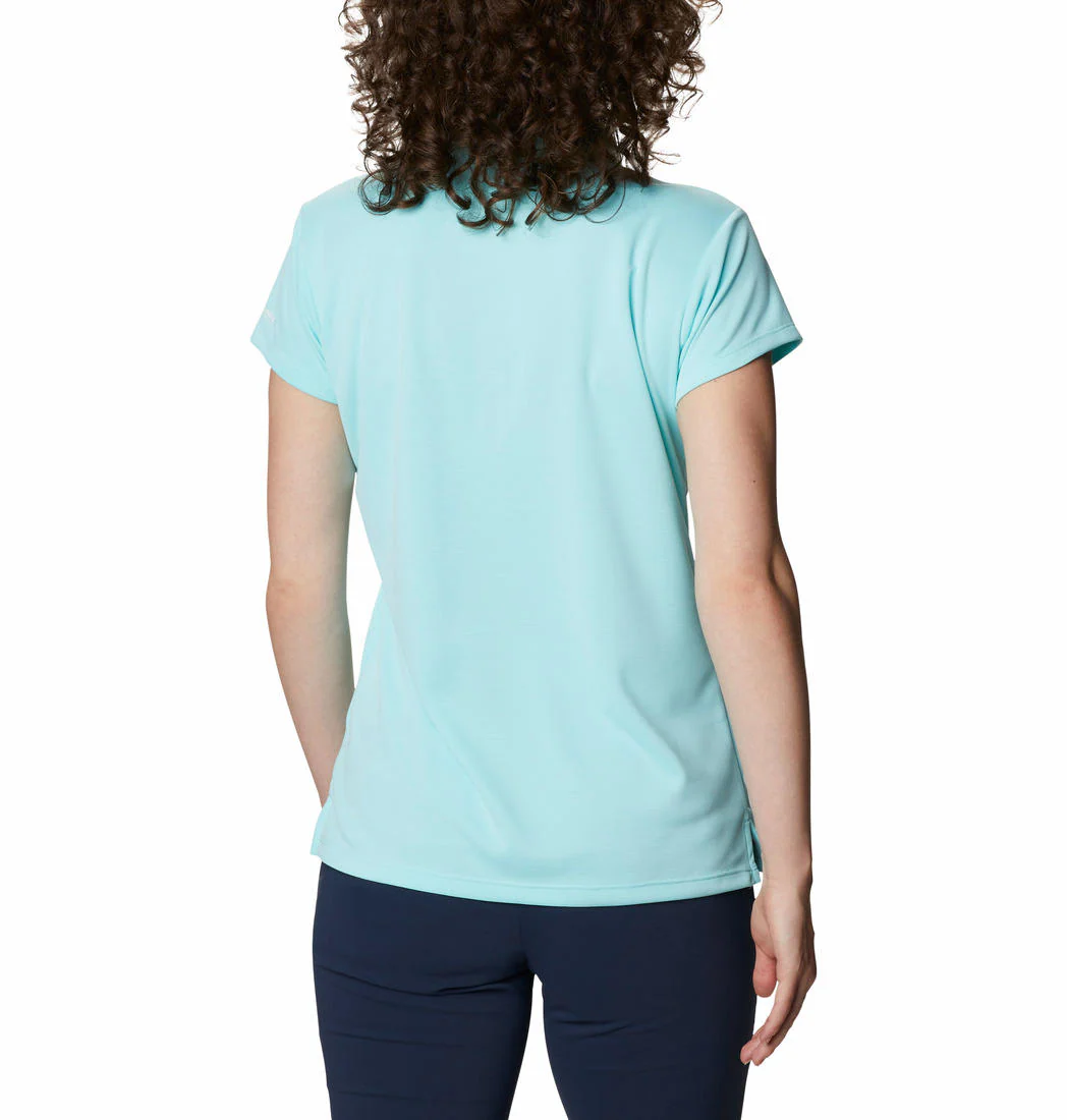 Columbia Women Blue Innisfree SS Polo (Sun Protection) - Image 3