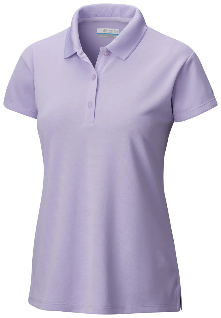 Columbia Women Purple Innisfree SS Polo (Sun Protection)