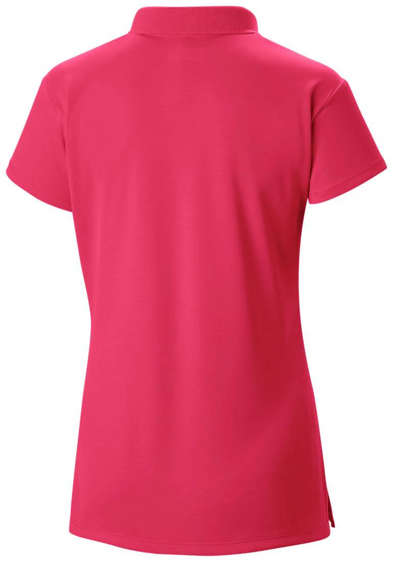 Columbia Women Red Innisfree SS Polo (Sun Protection) - Image 2