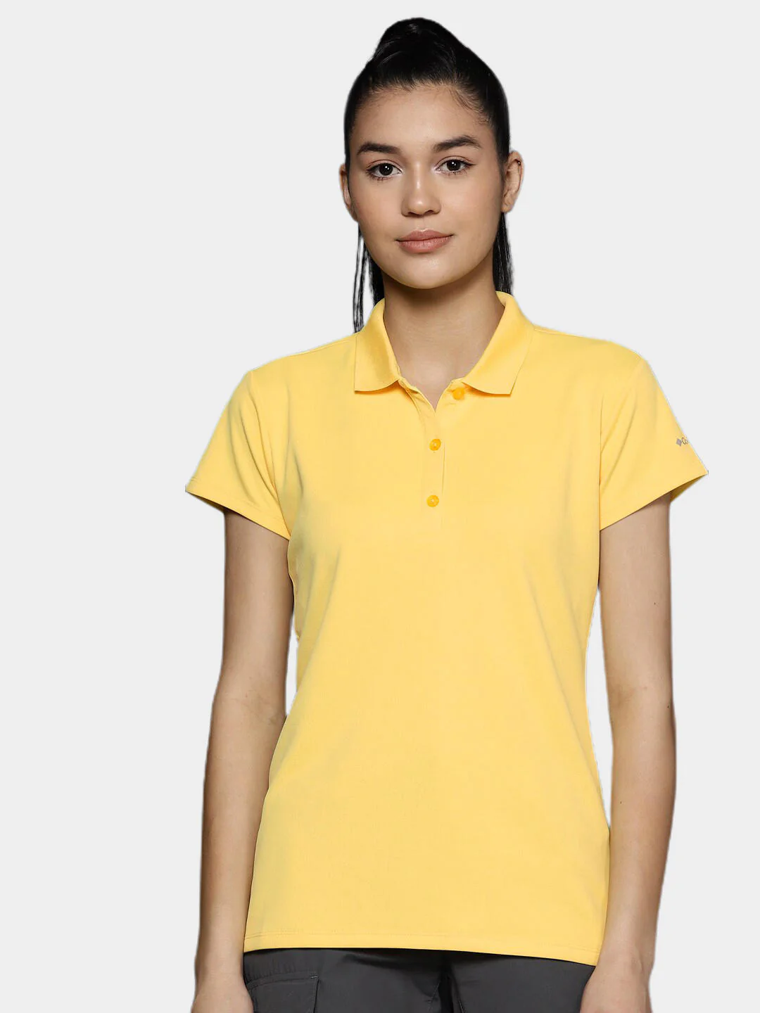 Columbia Women Yellow Innisfree SS Polo (Sun Protection) - Image 7