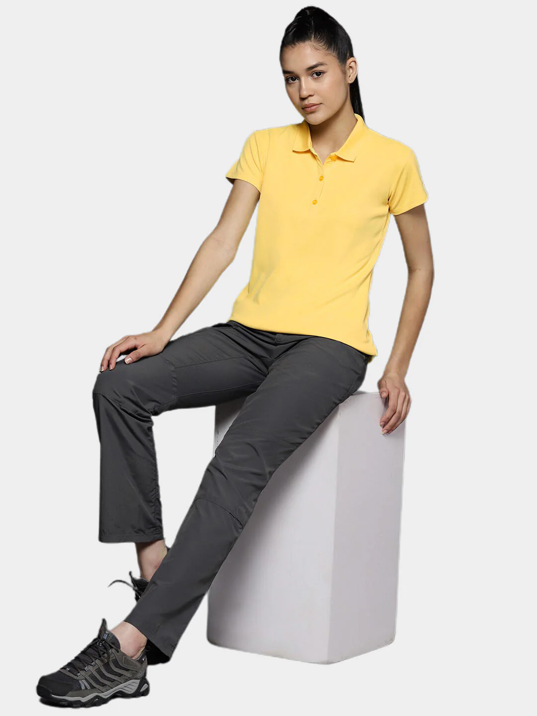 Columbia Women Yellow Innisfree SS Polo (Sun Protection) - Image 9