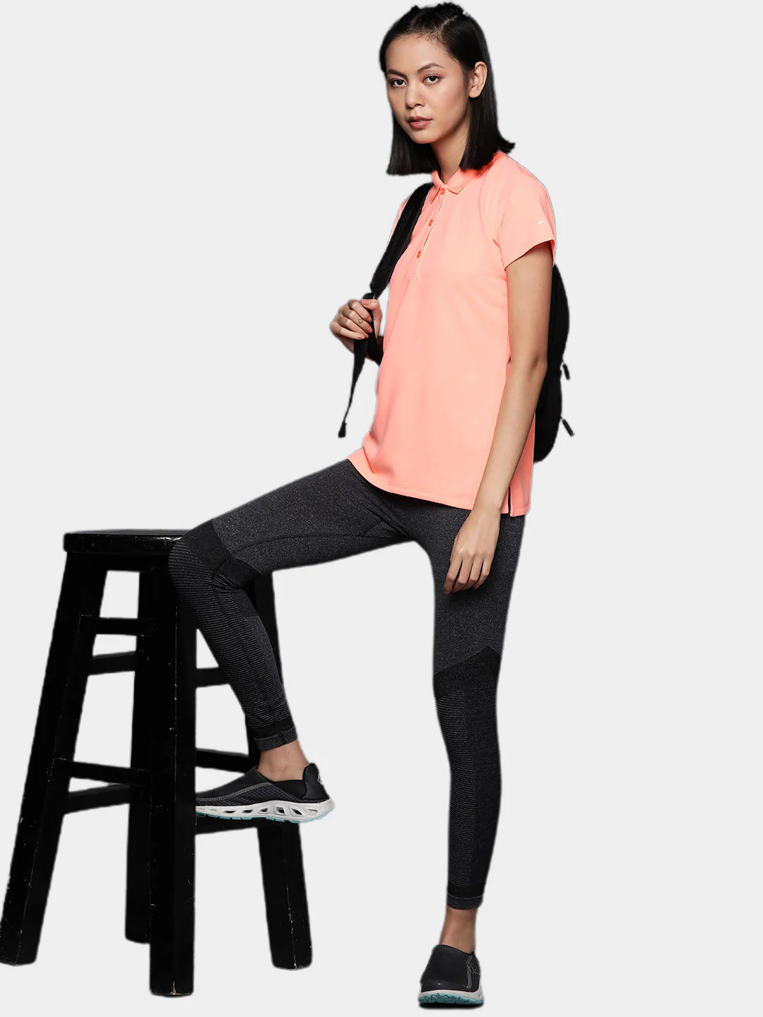Columbia Women Peach Innisfree SS Polo (Sun Protection) - Image 10