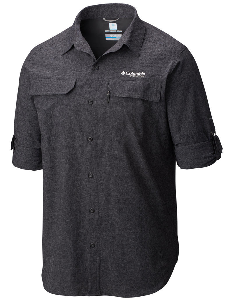 Columbia Men Black Irico Mens Long Sleeve Shirt - Image 4