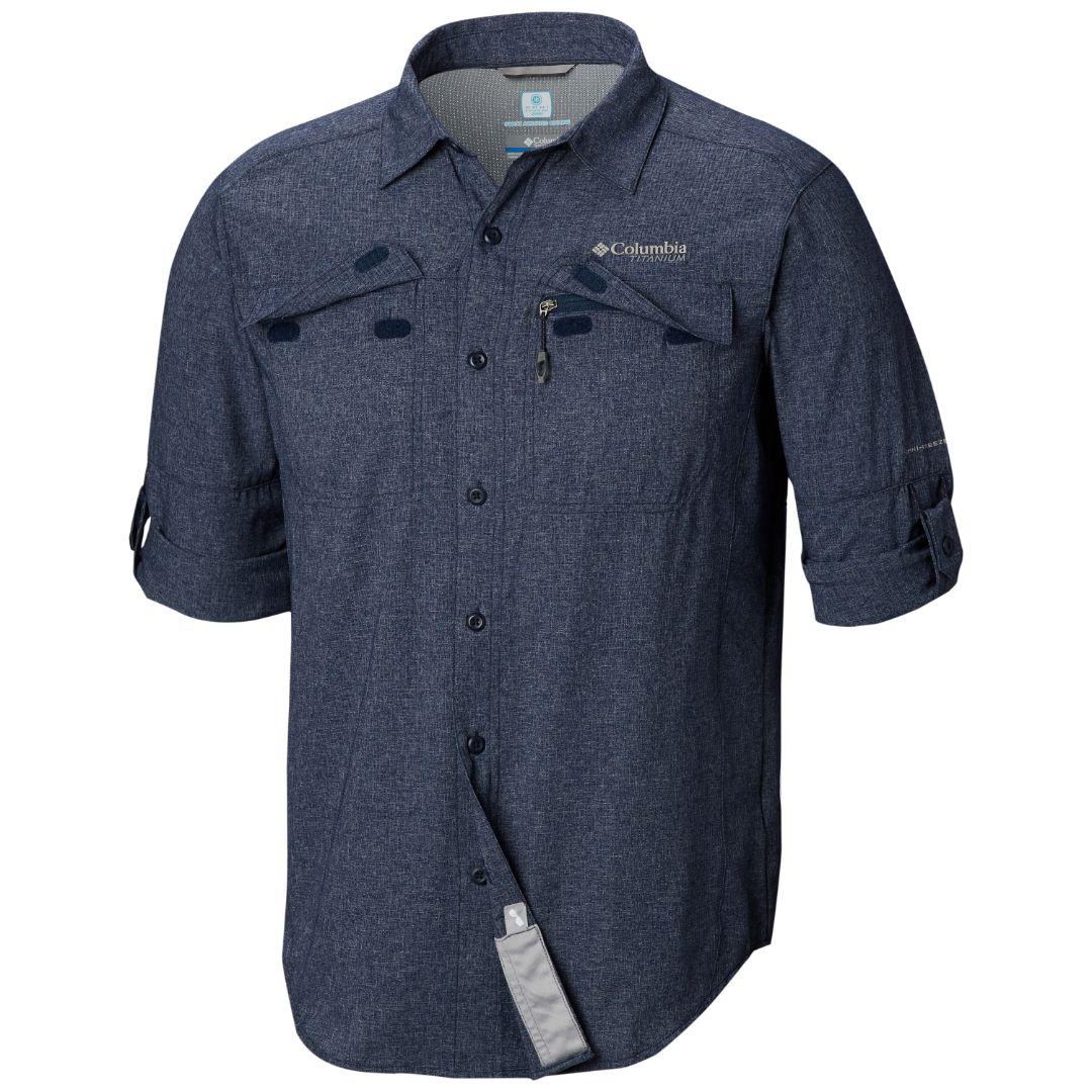 Columbia Men Blue Irico Mens Long Sleeve Shirt - Image 2