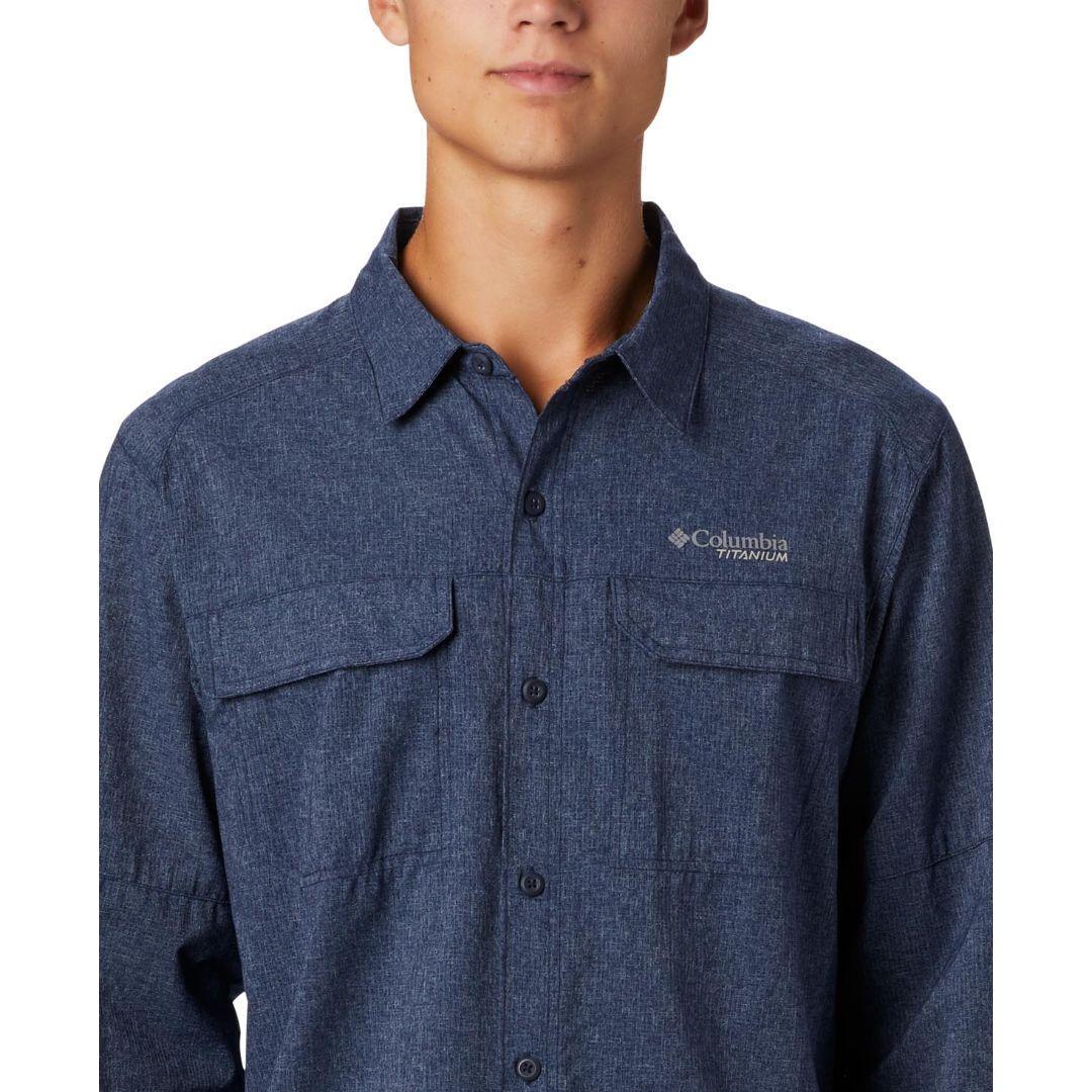 Columbia Men Blue Irico Mens Long Sleeve Shirt - Image 4