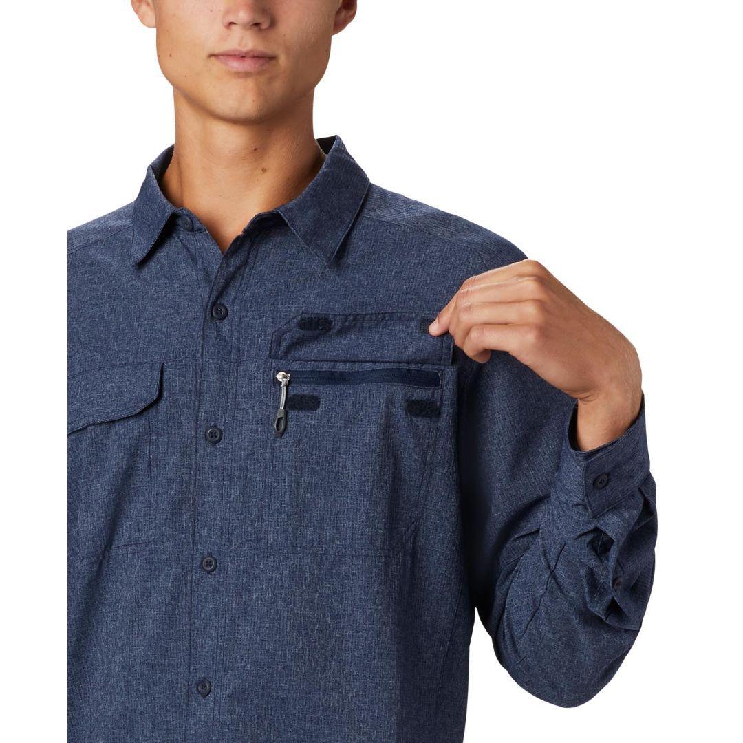 Columbia Men Blue Irico Mens Long Sleeve Shirt - Image 5