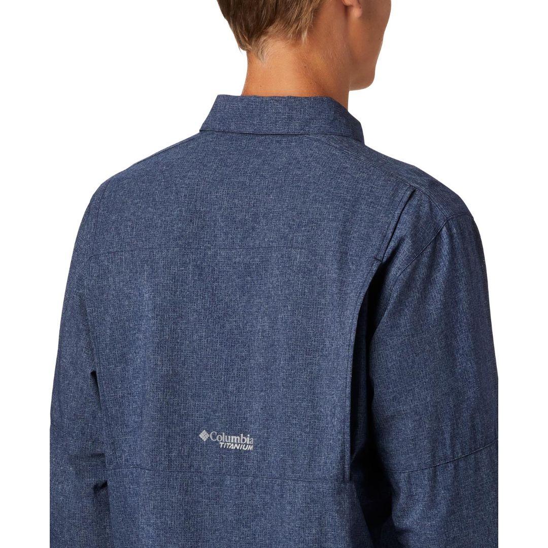 Columbia Men Blue Irico Mens Long Sleeve Shirt - Image 6