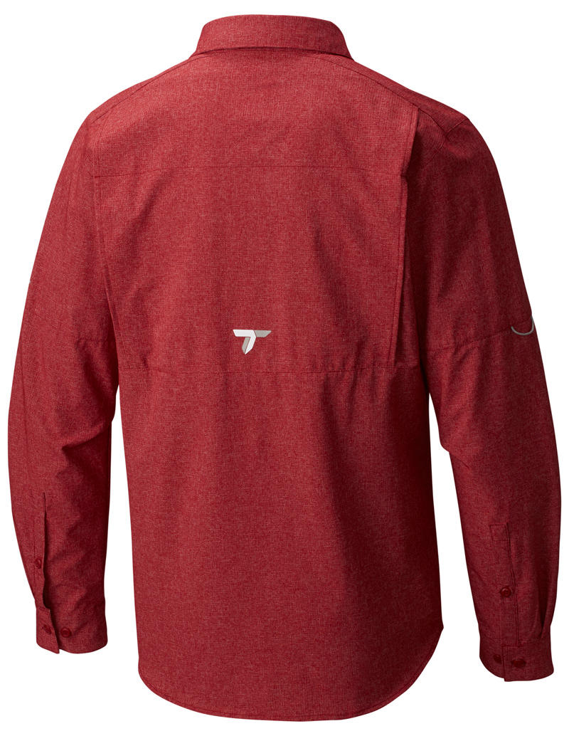 Columbia Men Red Irico Mens Long Sleeve Shirt - Image 2