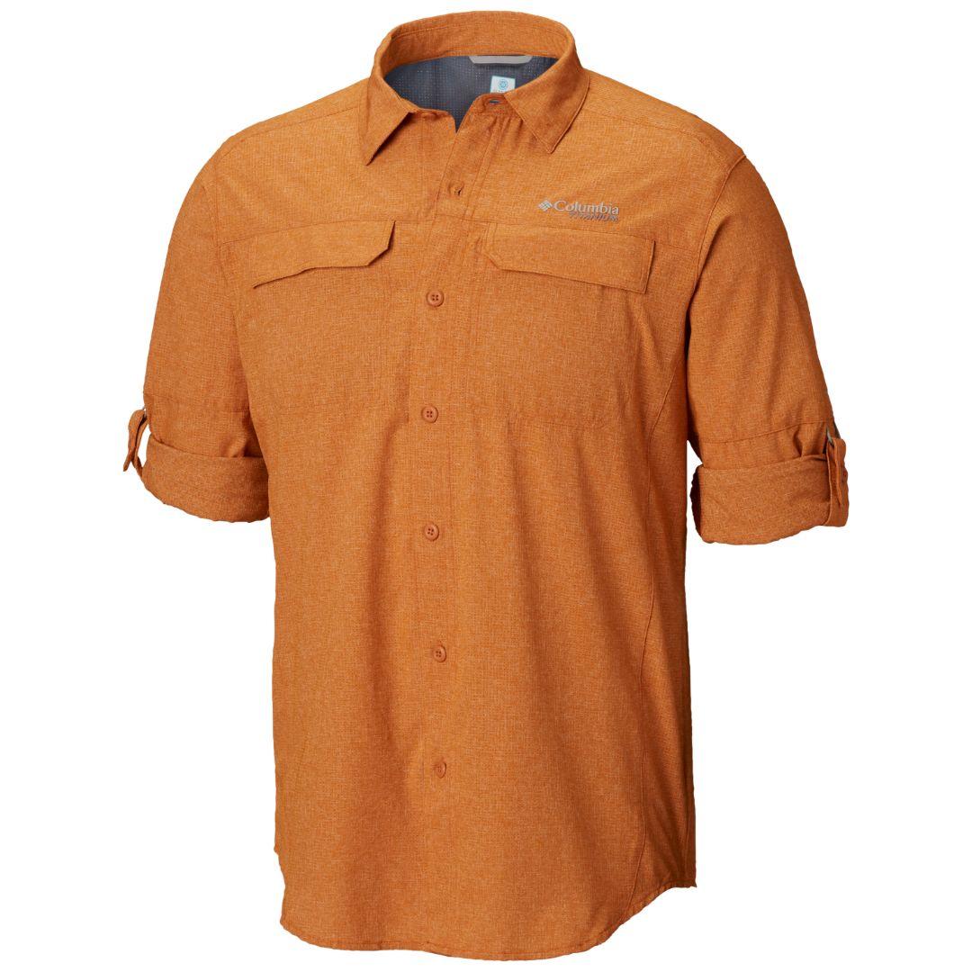 Columbia Men Orange Irico Mens Long Sleeve Shirt - Image 2