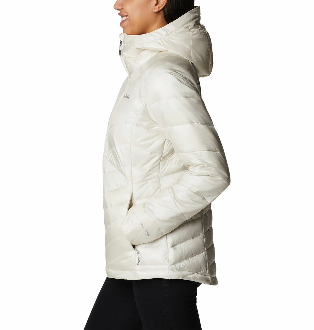 Columbia Women White Joy Peak Hooded Jacket - Image 6
