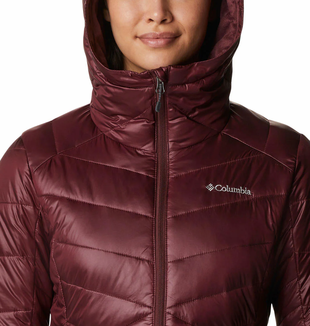 Columbia Women Maroon Joy Peak Hooded Jacket - Image 2