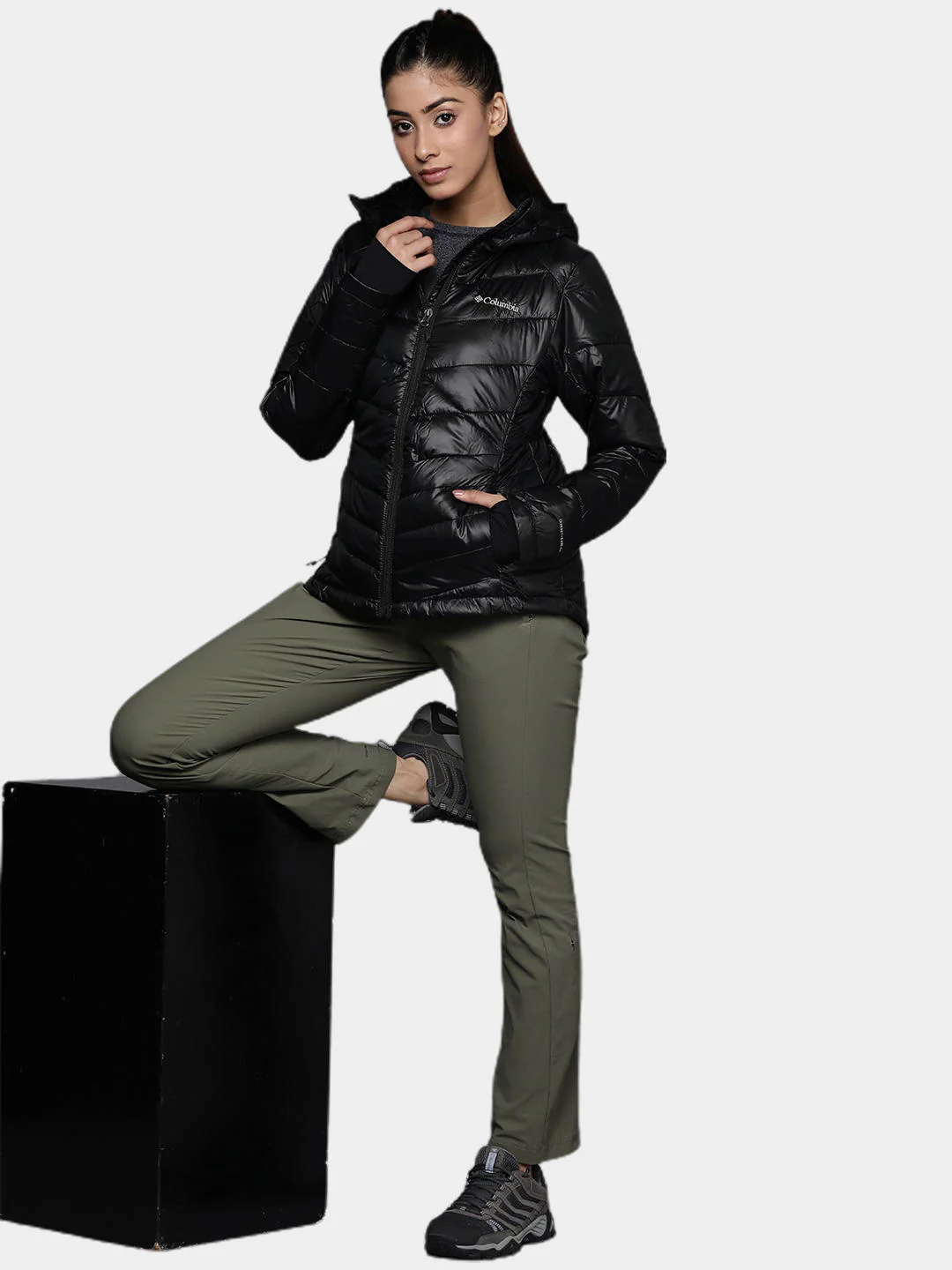 Columbia Women Black Joy Peak Hooded Jacket - Image 12
