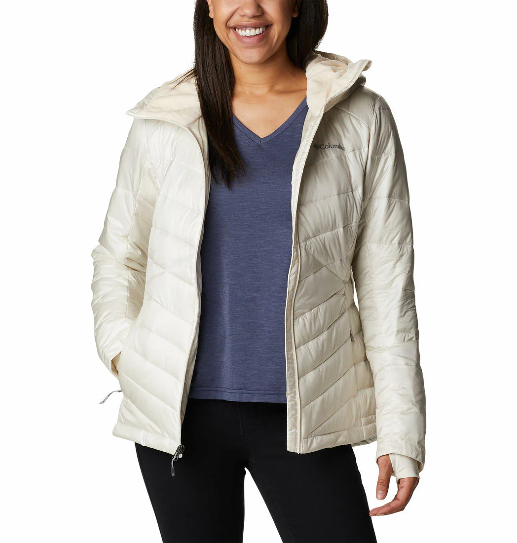 Columbia Women White Joy Peak Hooded Jacket - Image 5