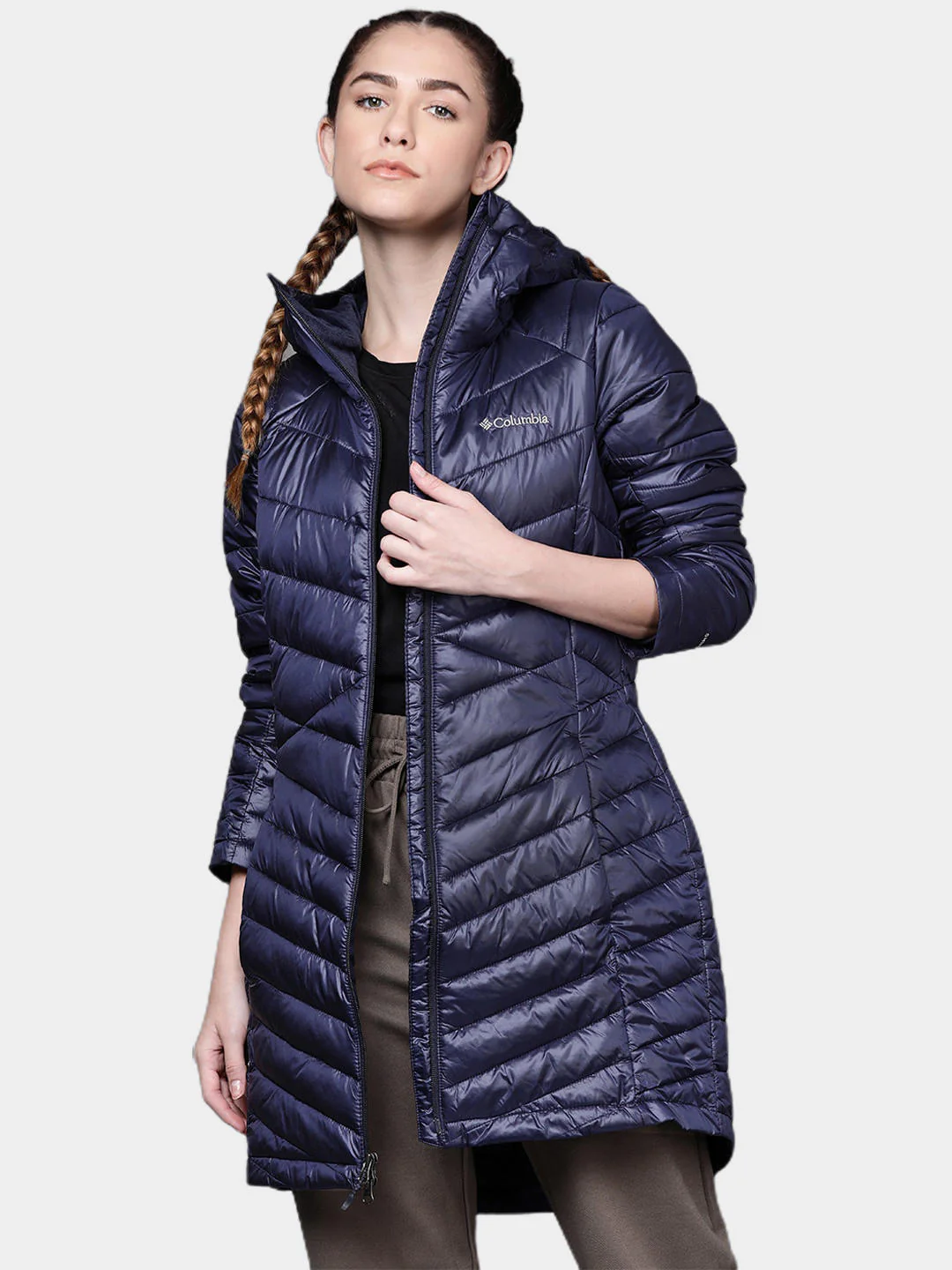Columbia Women Navy Blue Joy Peak Mid Jacket - Image 8
