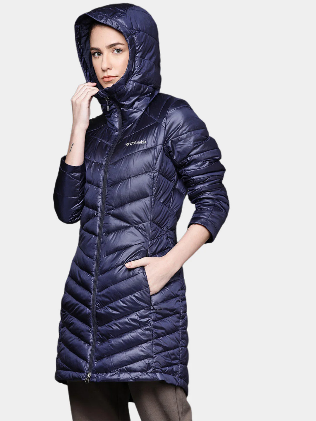 Columbia Women Navy Blue Joy Peak Mid Jacket - Image 9