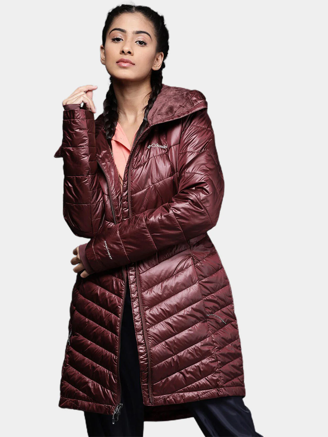 Columbia Women Maroon Joy Peak Mid Jacket - Image 10