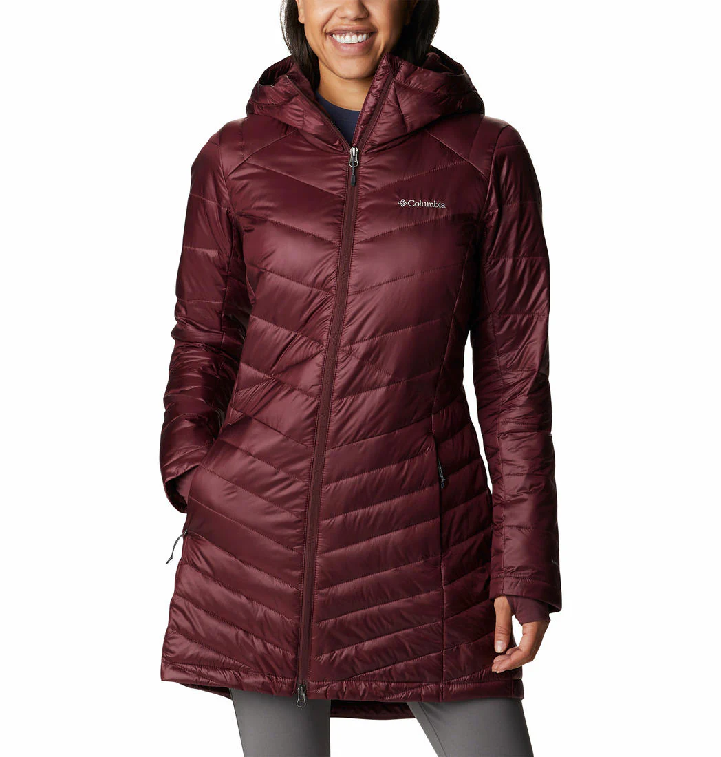 Columbia Women Maroon Joy Peak Mid Jacket