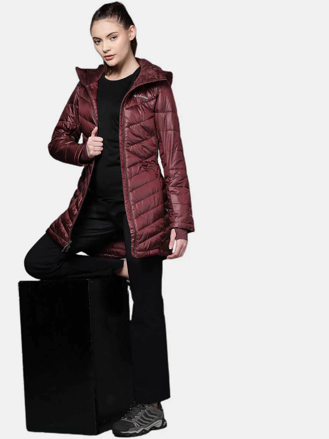 Columbia Women Maroon Joy Peak Mid Jacket - Image 10