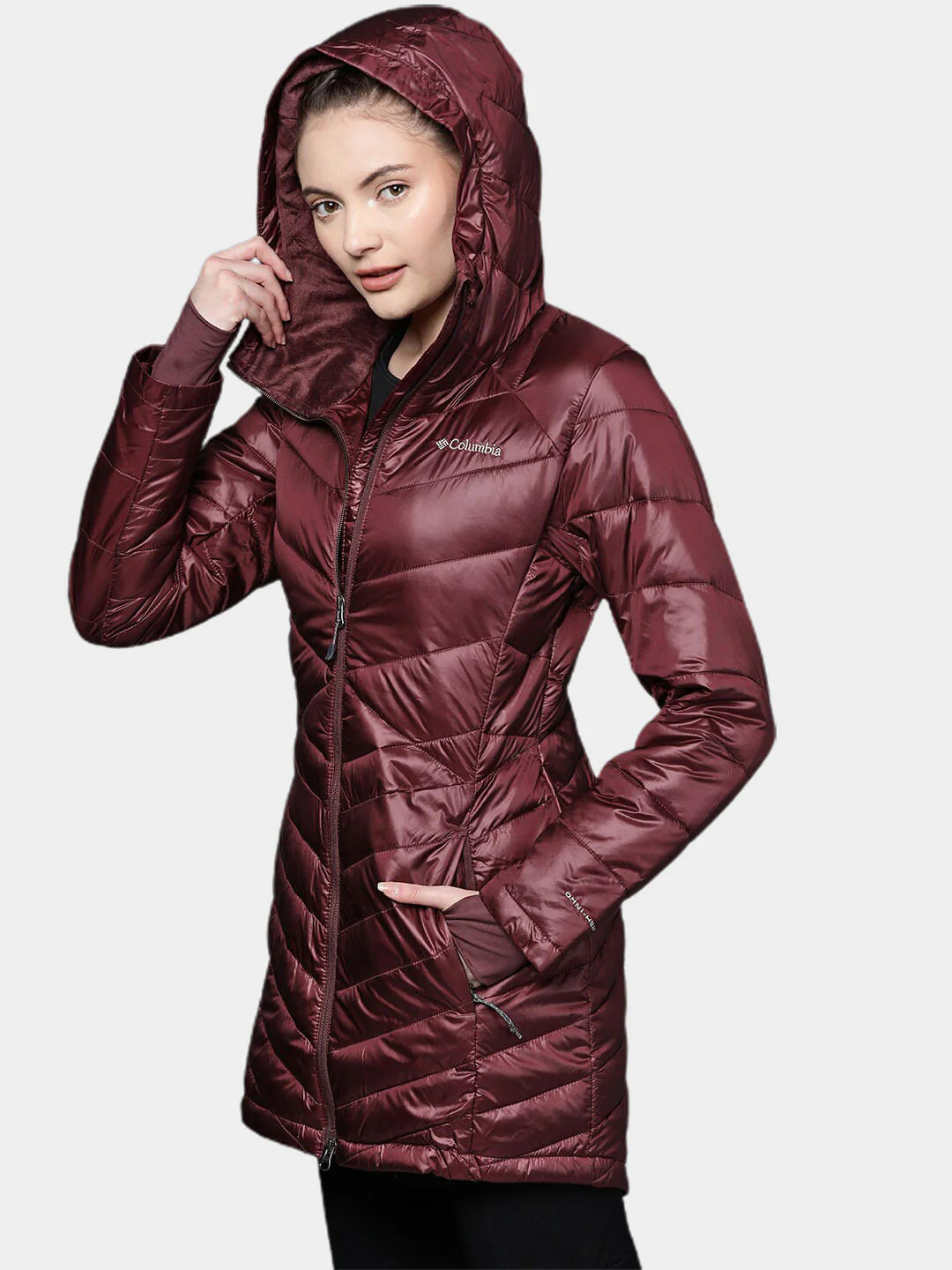 Columbia Women Maroon Joy Peak Mid Jacket - Image 9