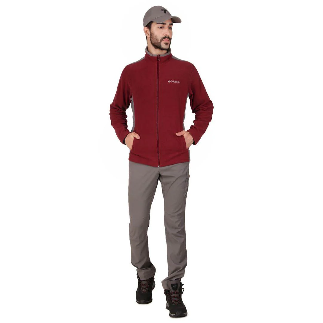 Columbia Men Red Klamath Range Full Zip (Sun Protection) - Image 4