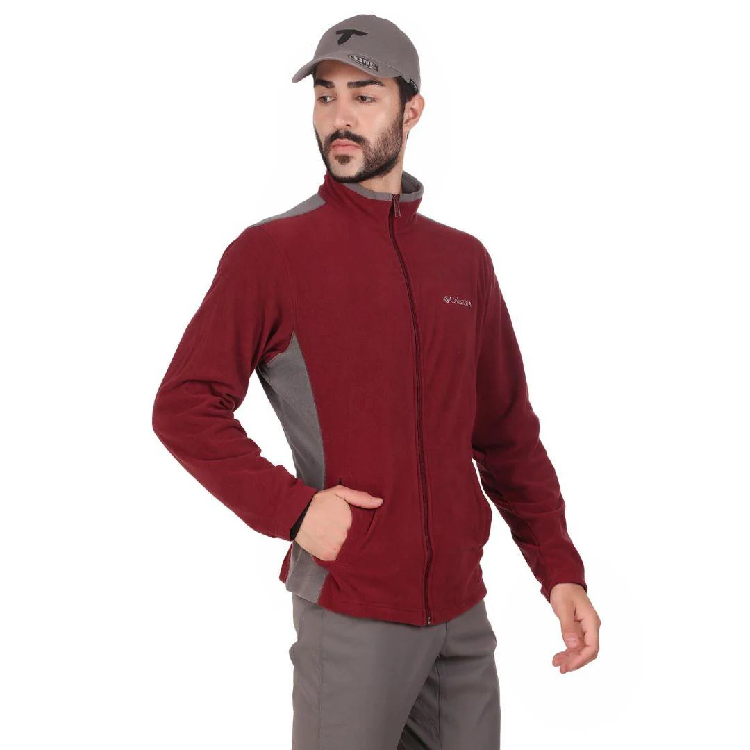 Columbia Men Red Klamath Range Full Zip (Sun Protection) - Image 5