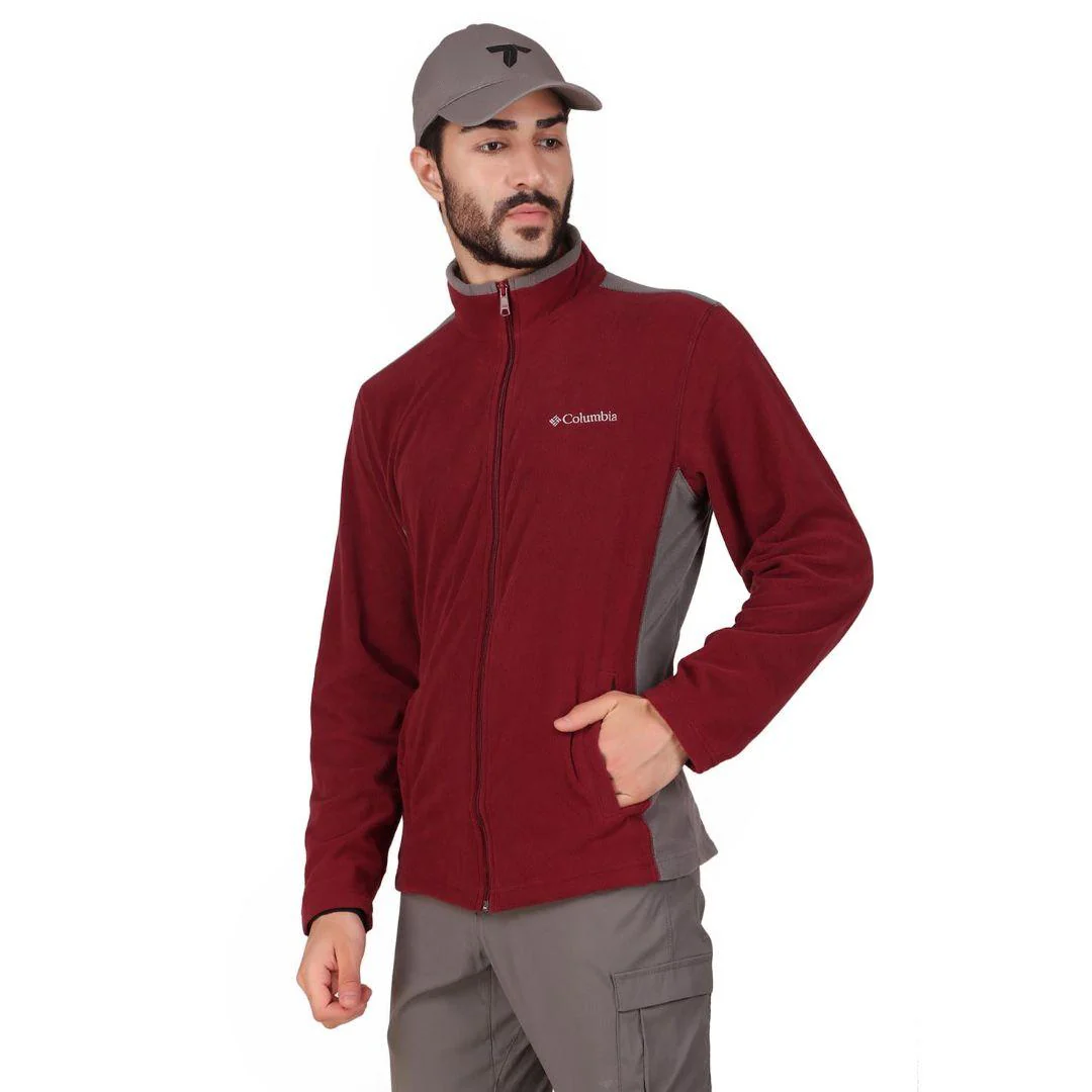 Columbia Men Red Klamath Range Full Zip (Sun Protection) - Image 6