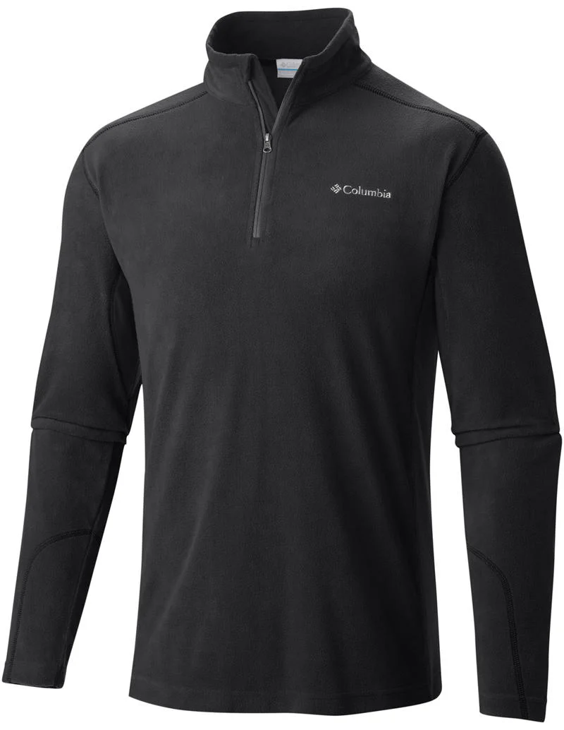Columbia Men Black Klamath Range II Half Zip (Sun Protection)