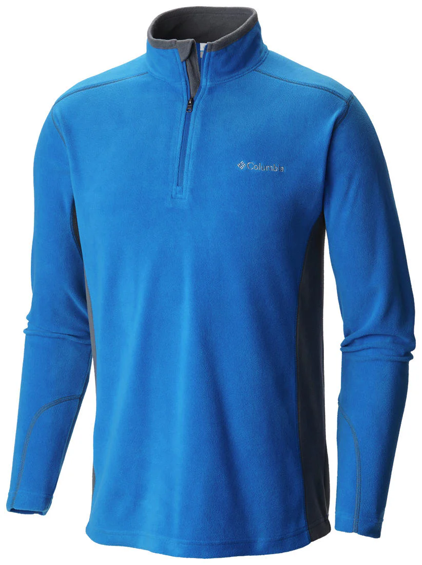 Columbia Men Navy Blue Klamath Range II Half Zip (Sun Protection)