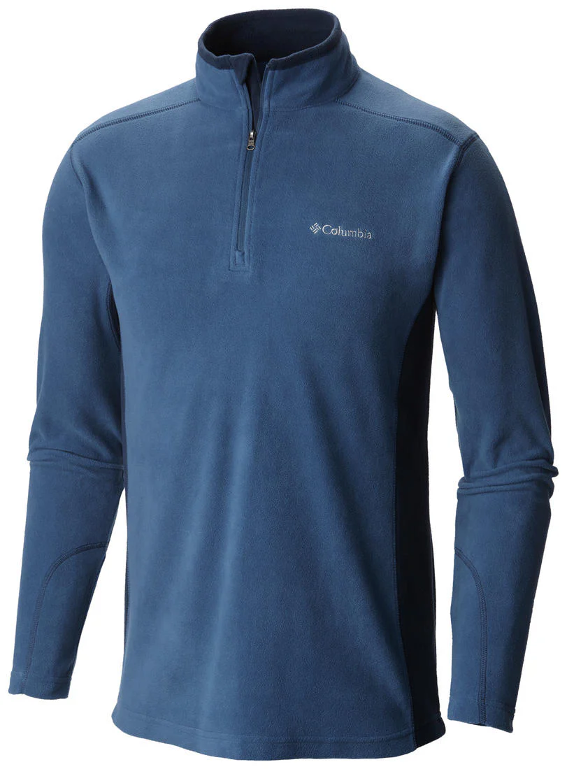 Columbia Men Blue Klamath Range II Half Zip (Sun Protection)