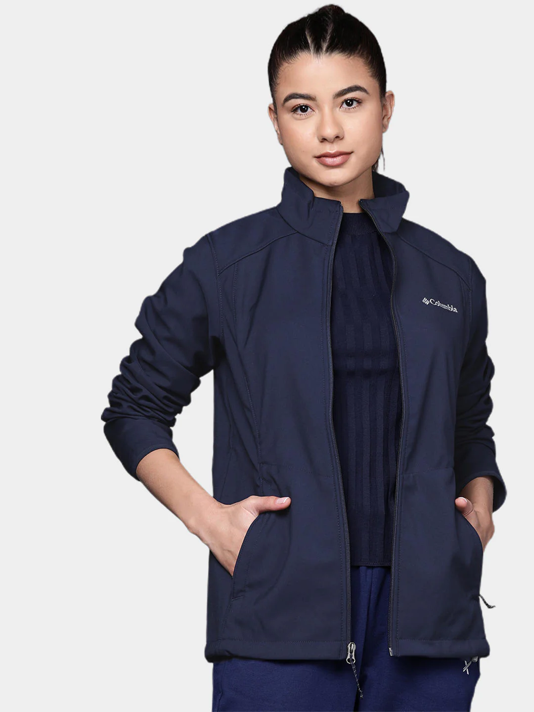 Columbia Women Navy Blue Kruser Ridge II Softshell - Image 9