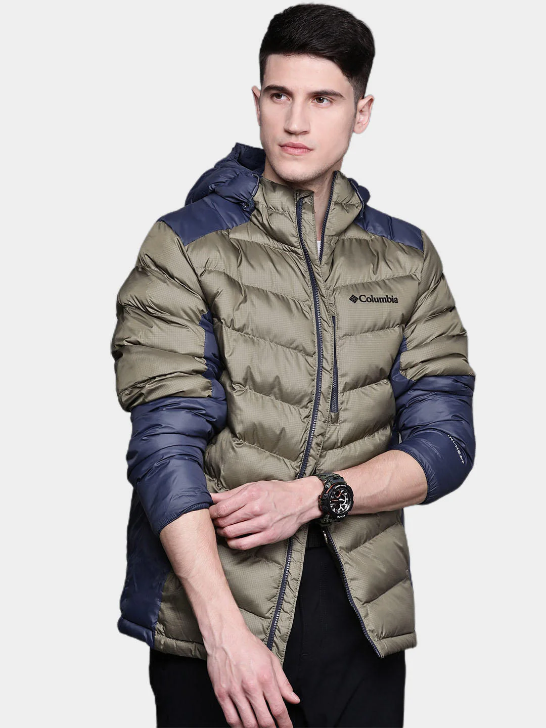 Columbia Men Green Labyrinth Loop Hooded Jacket - Image 9