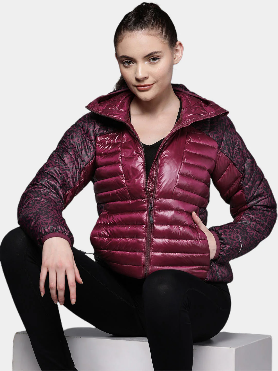 Columbia Women Purple Labyrinth Loop Hooded Jacket - Image 10