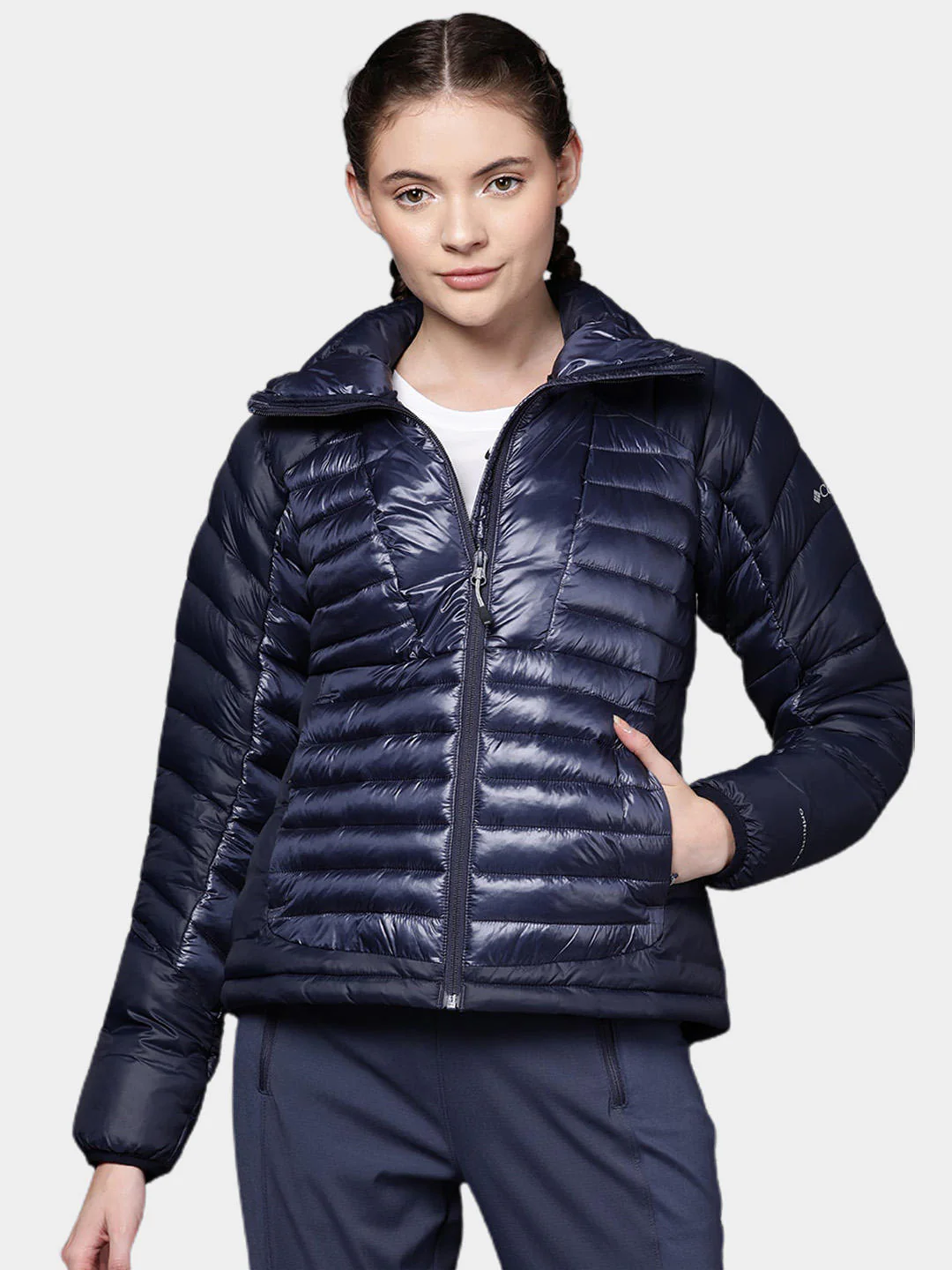 Columbia Women Navy Blue Labyrinth Loop Jacket - Image 11