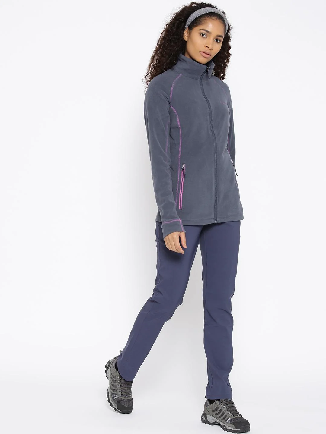 Columbia Women Navy Blue Leadbetter Mountain Full Zip Fleece - Image 5