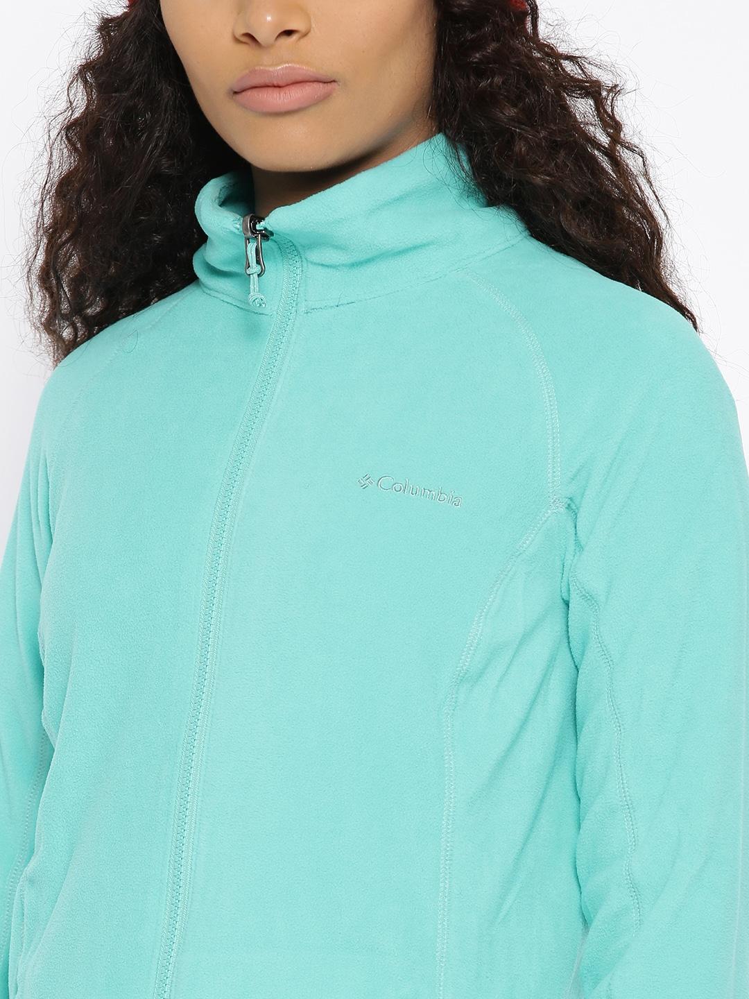 Columbia Women Yellow Leadbetter Mountain Full Zip Fleece - Image 2