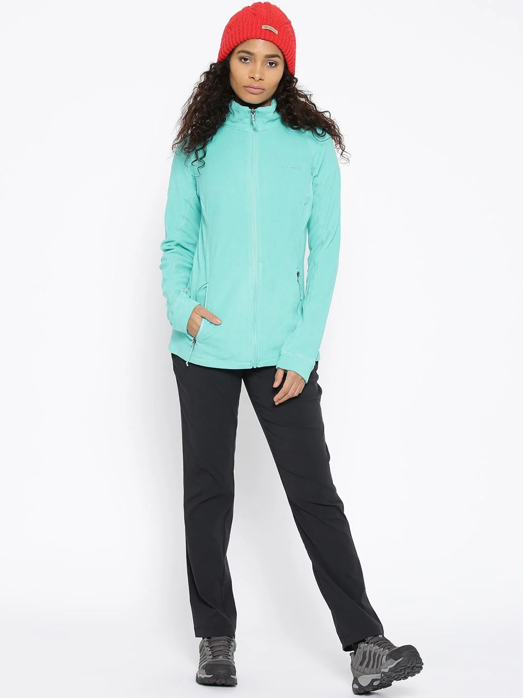 Columbia Women Yellow Leadbetter Mountain Full Zip Fleece - Image 5