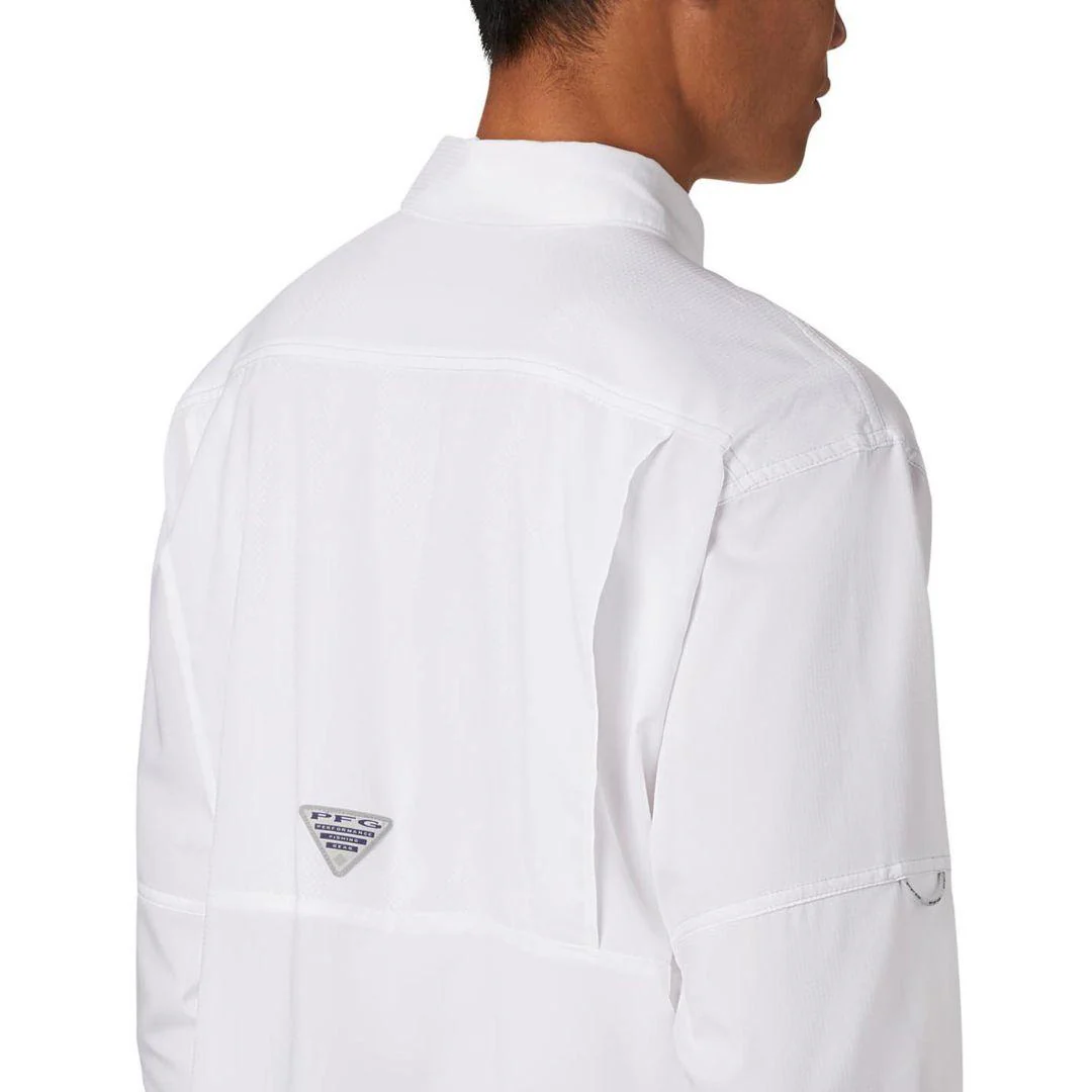 Columbia Men White Low Drag Offshore LS Shirt (Sun Protection) - Image 4