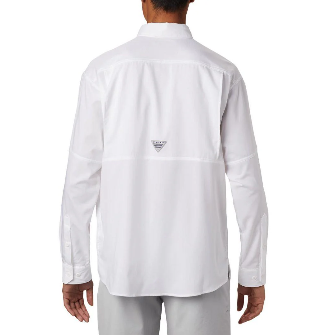 Columbia Men White Low Drag Offshore LS Shirt (Sun Protection) - Image 6