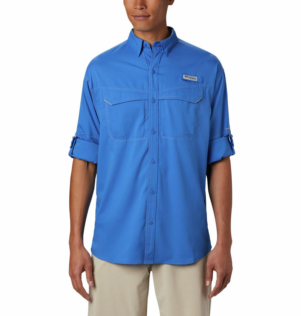 Columbia Men Blue Low Drag Offshore LS Shirt (Sun Protection) - Image 5