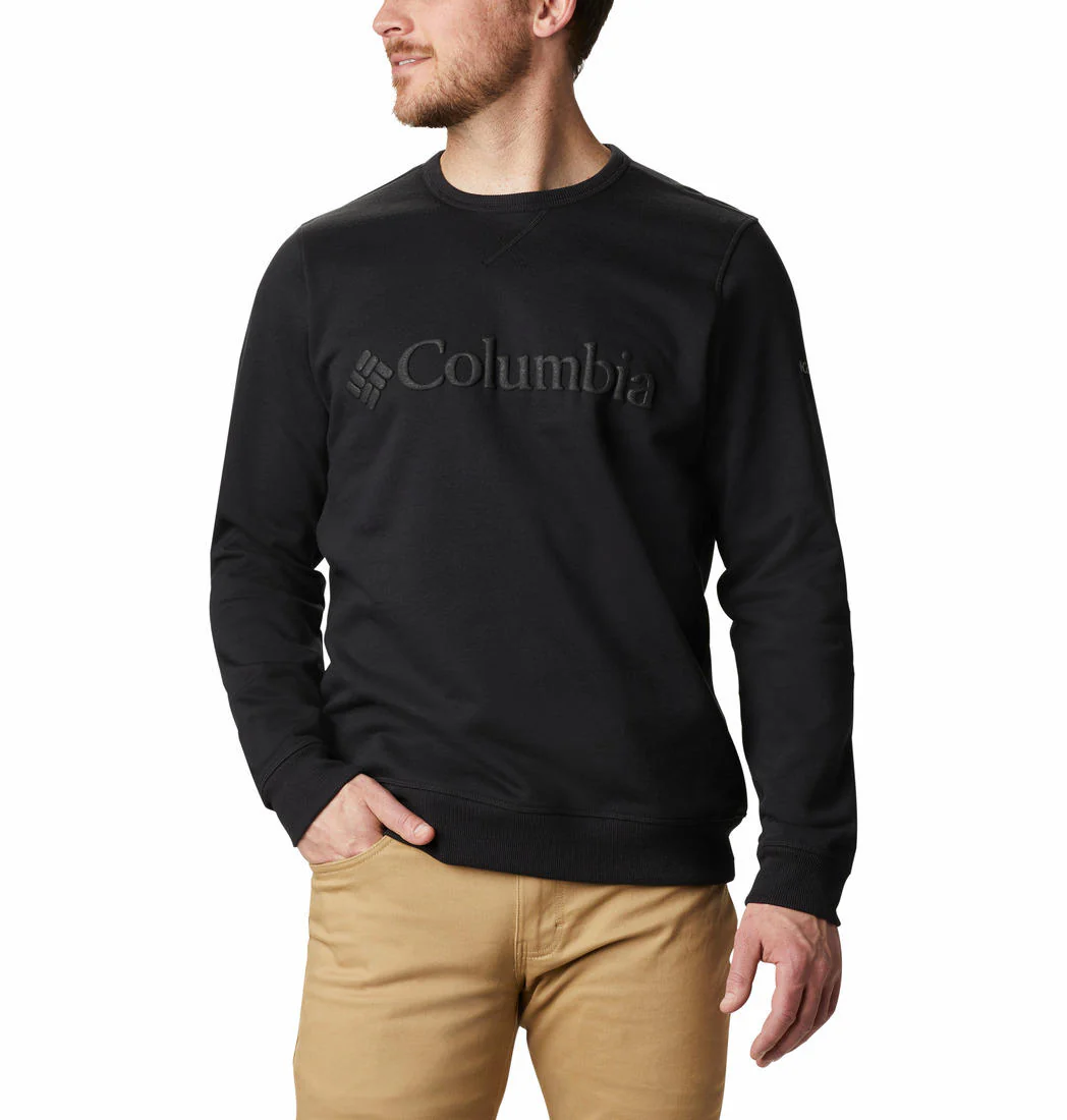 Columbia Men Black M Columbia Logo Fleece Crew (Sun Protection) - Image 6