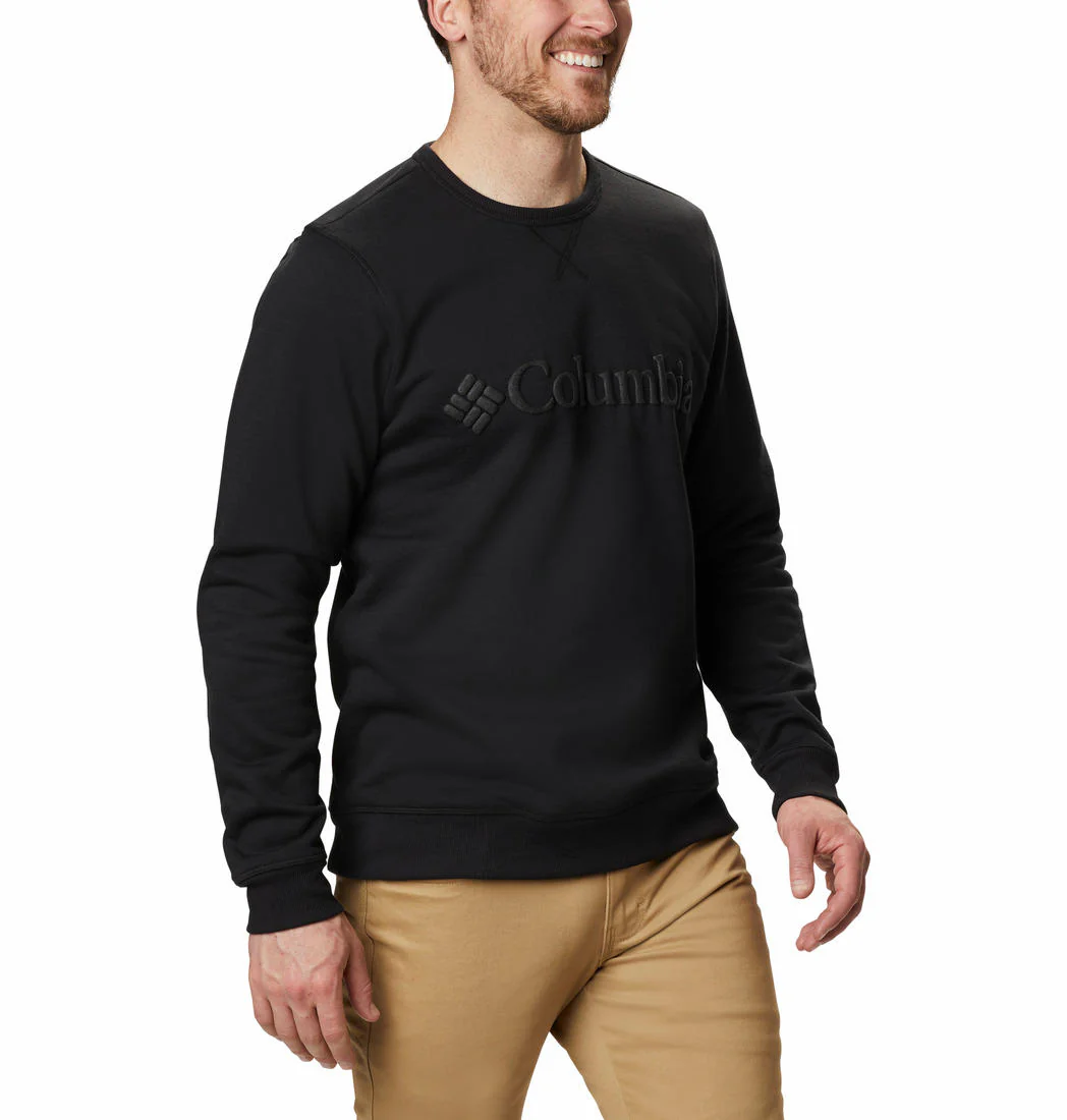 Columbia Men Black M Columbia Logo Fleece Crew (Sun Protection) - Image 8