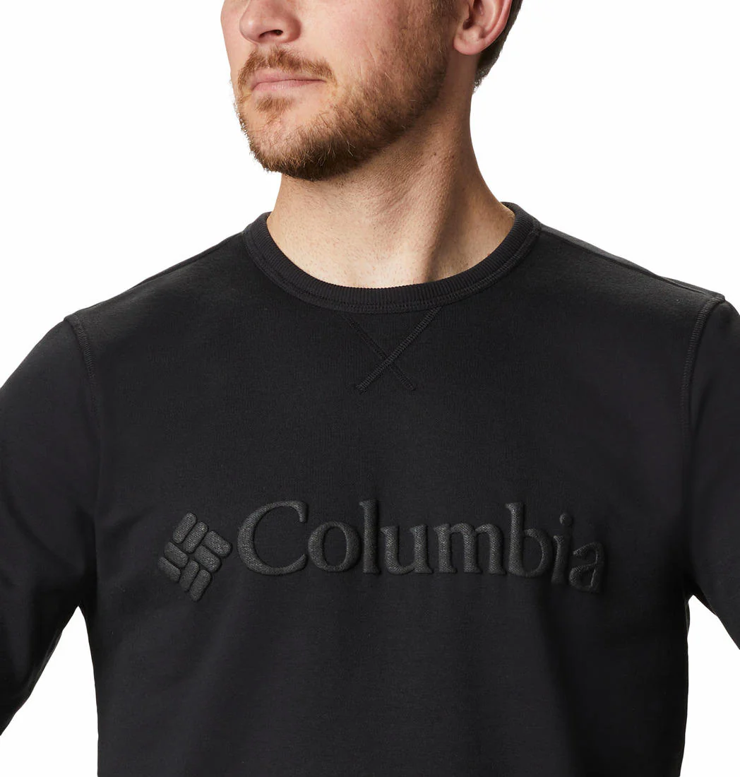 Columbia Men Black M Columbia Logo Fleece Crew (Sun Protection) - Image 9