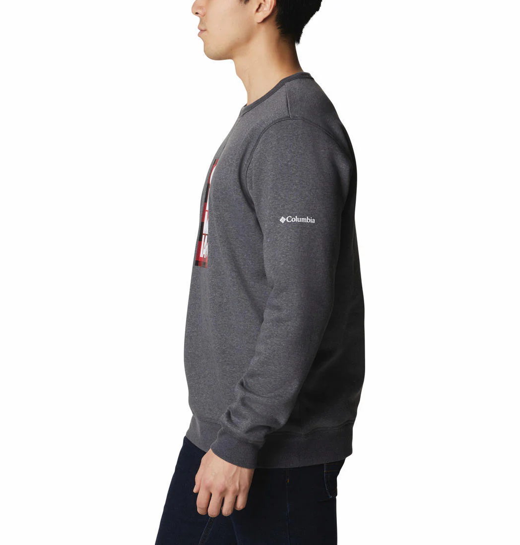 Columbia Men Black M Columbia Logo Fleece Crew (Sun Protection) - Image 6